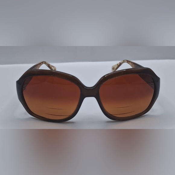 Coach Arlene S615 Brown Oval Sunglasses Frames Only - Picture 3 of 8
